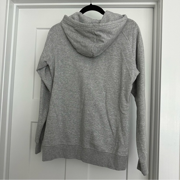 The North Face Heather Gray Logo Hoodie with Kangaroo Pocket Size M Women’s - Picture 2 of 3